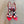 DC 24 Sandales à talons hauts en strass, cuir de vachette et mouton rouges 946161