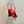 DC 24 Sandales à talons hauts en strass, cuir de vachette et mouton rouges 946161