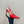 Vlogo Glow Laminated Nappa Leather Slingback Pump 100mm Red Mix Beige 999052
