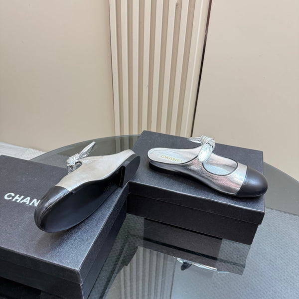 CC 25 Mule Flat Silver Montone 239413