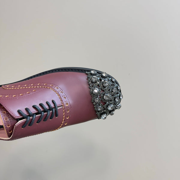 Mocassini Viv in pelle di vacchetta color rosa perla 299781