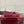 GC 25 Horsebit Ballet Flat Dark Red Monogram Suede