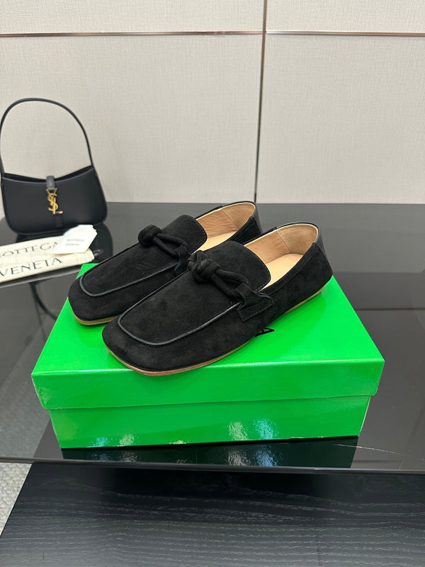 BV Daddy Loafer Black Suede 427636