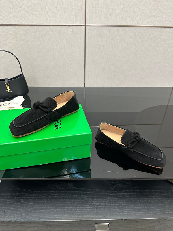BV Daddy Loafer Black Suede 427636