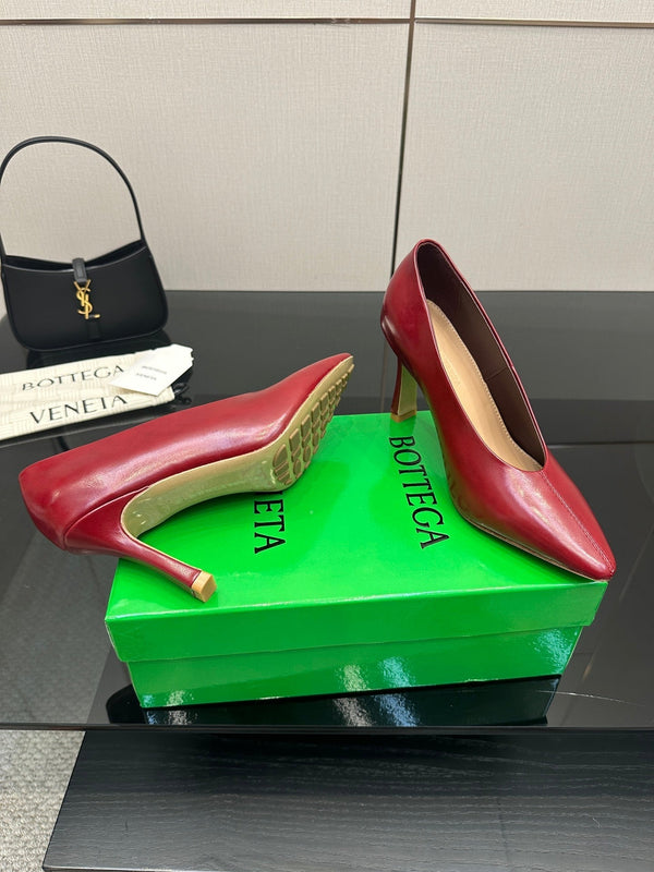 BV Pump 90mm Red Calfskin 427645