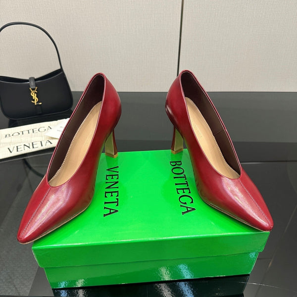 BV Pump 90mm Red Calfskin 427645