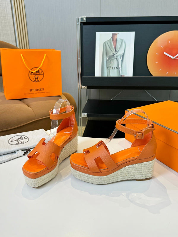 Espadrillas Elda 80 Pelle di vitello Epsom arancione