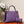 KELLY SELLIER 25 BAG IN ROYAL PURPLE OSTRICH LEATHER WITH SILVER HARDWARE (MADE - TO - ODER)