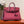 KELLY SELLIER 25 BAG IN CURRANT RED OSTRICH LEATHER WITH SILVER HARDWARE (MADE - TO - ODER)