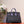 KELLY SELLIER 25 BAG IN BLACK MIX AMETHYST PURPLE OSTRICH LEATHER (MADE - TO - ODER)