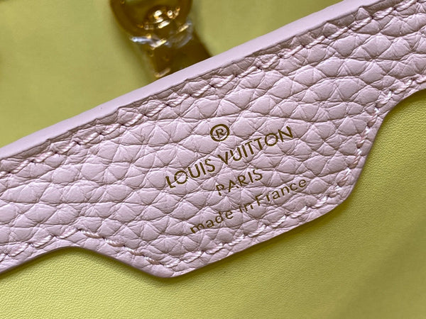 CAPUCINES BB 27 GIALLO TAURILLON ORO HARDWARE