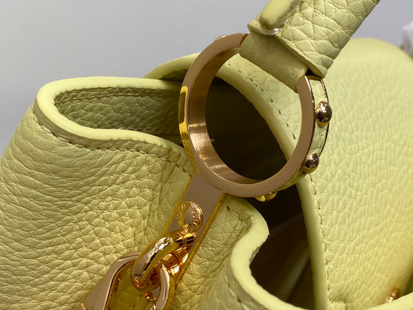 CAPUCINES BB 27 GIALLO TAURILLON ORO HARDWARE