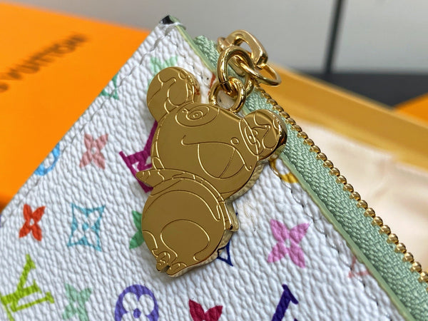 LV x TM ROMY Wallet Green Gold Leather 329890