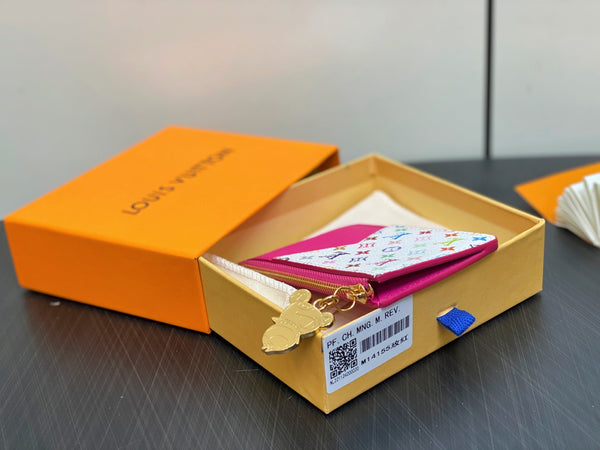 LV x TM ROMY Wallet Pink Gold Leather 329909