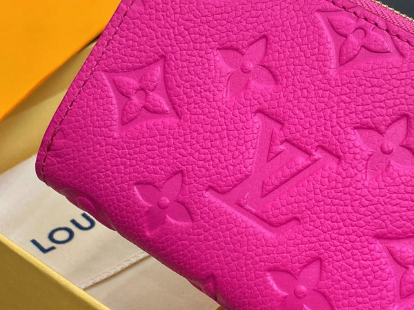 LV x TM Portfolio Lisa Wallet Pink Gold Leather 329901