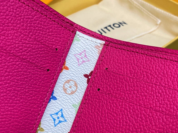LV x TM Portfolio Lisa Wallet Pink Gold Leather 329901
