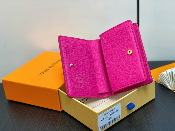 LV x TM Portfolio Claire Pink Gold Leather 329898