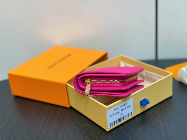 LV x TM Portfolio Claire Pink Gold Leather 329898