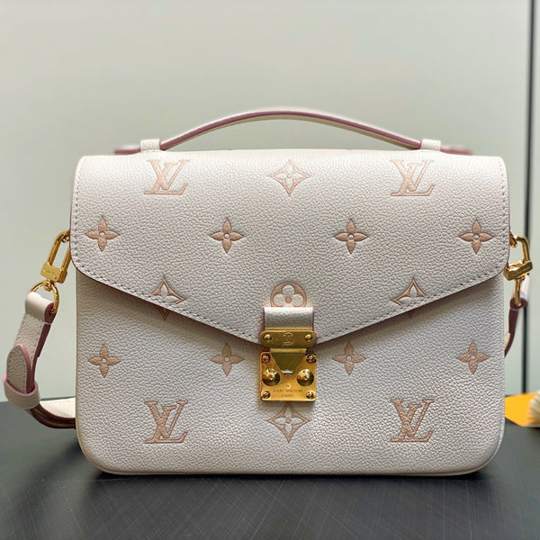 LV Pochette Métis 25cm Cream Grained Calfskin