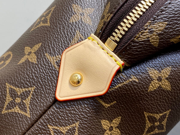 LV Cosmetic Pouch GM 27cm Monogram Coated Canvas