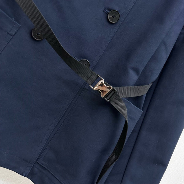 CD 26s Trench Coat Dark Blue Cotton 349778