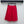 Ensemble Miu PE26 chemise à col festonné et jupe trapèze en coton et lin rouges 351911