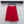 Ensemble Miu PE26 chemise à col festonné et jupe trapèze en coton et lin rouges 351911