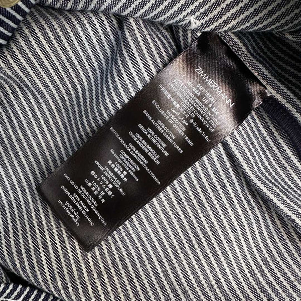 Zimmermann Patience Chemise en Jean Rayé Coton Sergé 350329