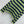 T-shirt Prada à col rond, rayé, couleur bloquée, bleu vert fougère, coton 350365