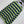 T-shirt Prada à col rond, rayé, couleur bloquée, bleu vert fougère, coton 350365