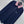 Polo surdimensionné en piqué Miu SS26, coton bleu marine 350370