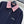 Polo surdimensionné en piqué Miu SS26, coton bleu marine 350370