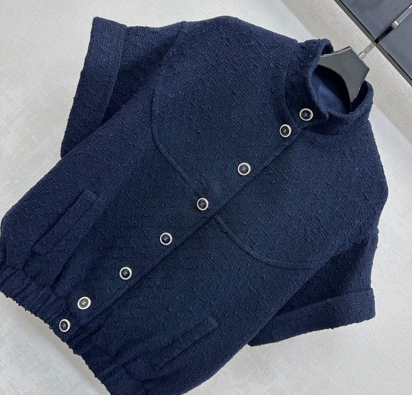 Veste CC Manches courtes Coton bleu marine 350255