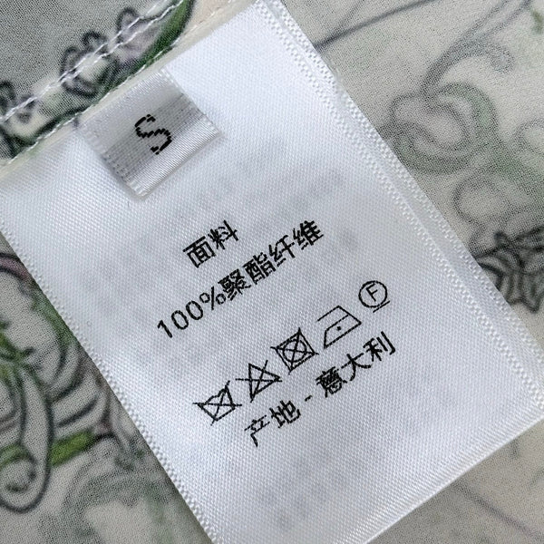 CD 26s Chemise à manches longues monogrammée Blanc Vert Fibre de polyester