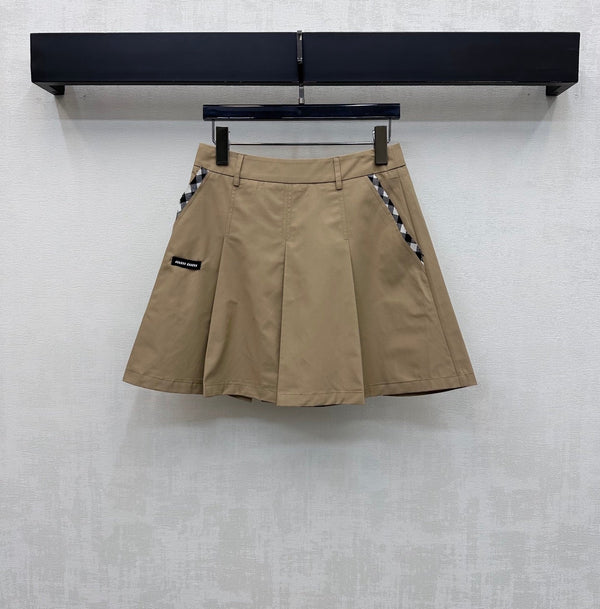 Miu 26s Chino Set Brown Cotton 363960