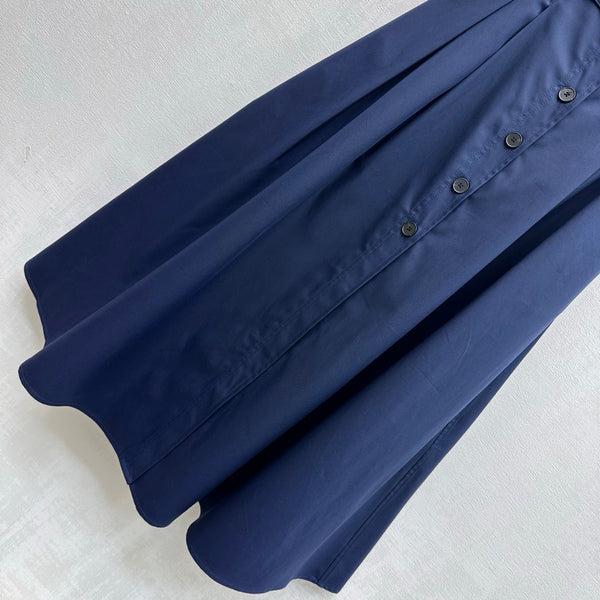 CD 26s Embroidered Logo Dress Navy Blue Cotton Fiber 363824
