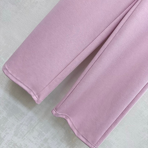 CC 2026 Pantalon droit Rose Tencel Coton 366979