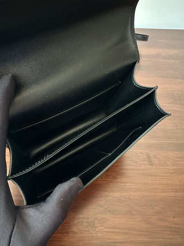 CONSTANCE 18 BLACK LIZARD GOLD HARDWARE 