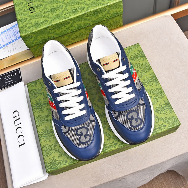 GG Men's Sneaker Blue Calfskin 522006