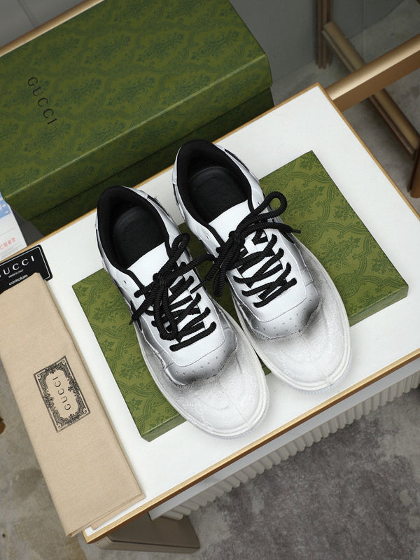 Sneaker da uomo GG Nero Bianco 587316