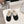 The Row 2025 Chaussures plates doublées de fourrure Mélange noir Daim blanc Laine 560505