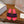 CD 26 Flat Sandals Pink Purple Canvas Cowhide 685062