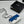 CC Evening Bag White Blue Acrylic