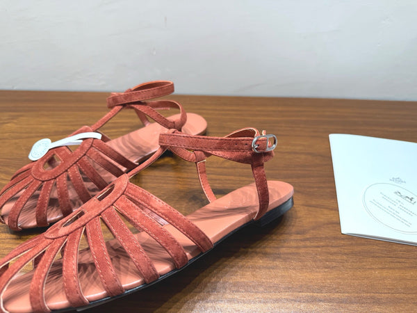 HM Nour Sandals Tan Suede 849486
