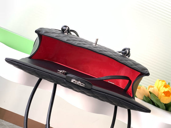 CC 2025 Cambon Bag Black White Lambskin 308110