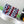cc 25S Borsa con patta 21 cm Multicolor Chevron Sequin