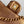 cc 25S Flap Bag 21cm Brown Gold Sequin Calfskin