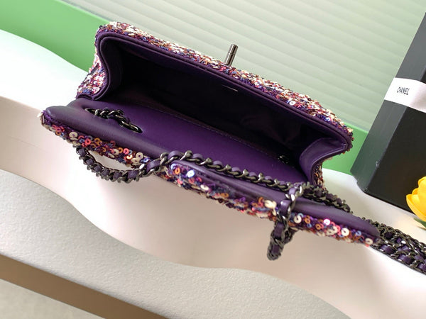 CC 2025 Flap Bag Multicolor Sequin 298203