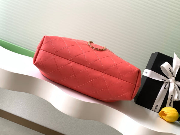 CC 2025 Hobo Bag 45cm Red Calfskin