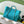 Chanel 25S Tote Bag 38cm in Turquoise Blue Canvas